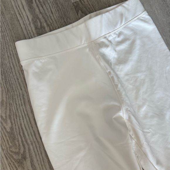 White Leather Leggings - Picture 2 of 5